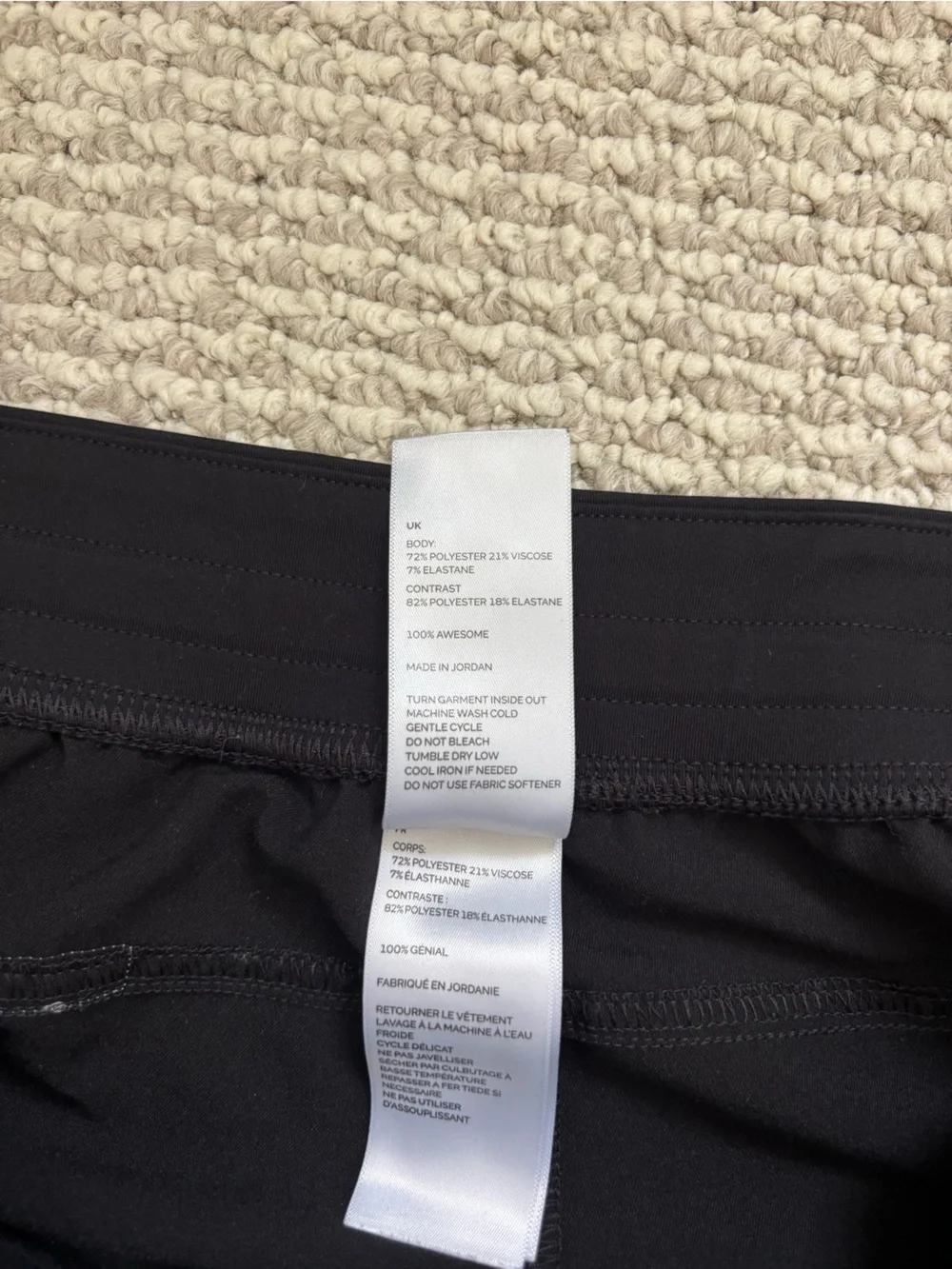FIGS Men's Black Scrub Pants with Contrast Drawstring